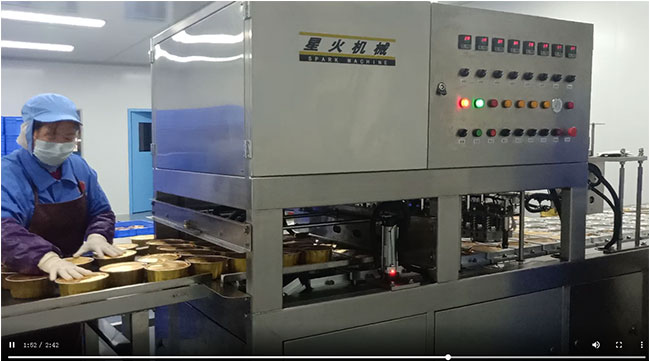 鋁箔盒預制菜全自動連續(xù)式封口機操作視頻